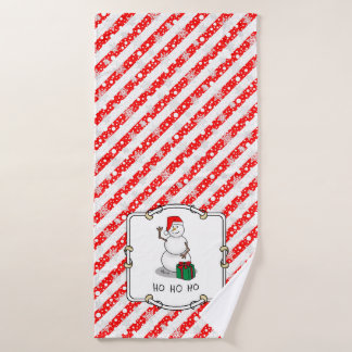 Ho Ho Ho Frohe Weihnachten Weihnachtsmann Niedlich Badhandtuch Set