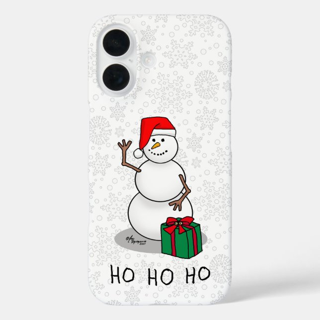 Ho Ho Ho Frohe Weihnachten Weihnachtsmann Niedlich Case-Mate iPhone Hülle (Rückseite)