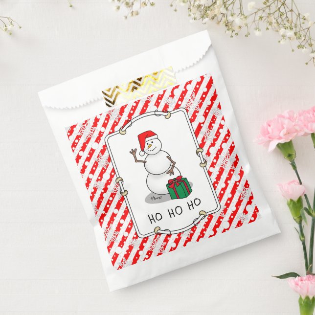 Ho Ho Ho Frohe Weihnachten Weihnachtsmann Niedlich Geschenktütchen (Versiegelt)