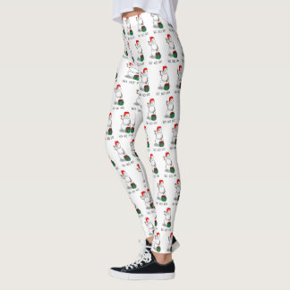 Ho Ho Ho Frohe Weihnachten Weihnachtsmann Niedlich Leggings
