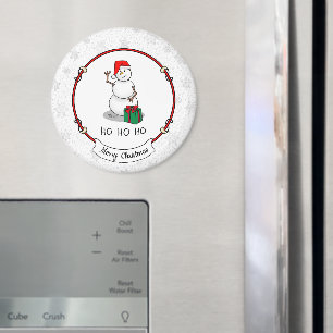 Ho Ho Ho Frohe Weihnachten Weihnachtsmann Niedlich Magnet