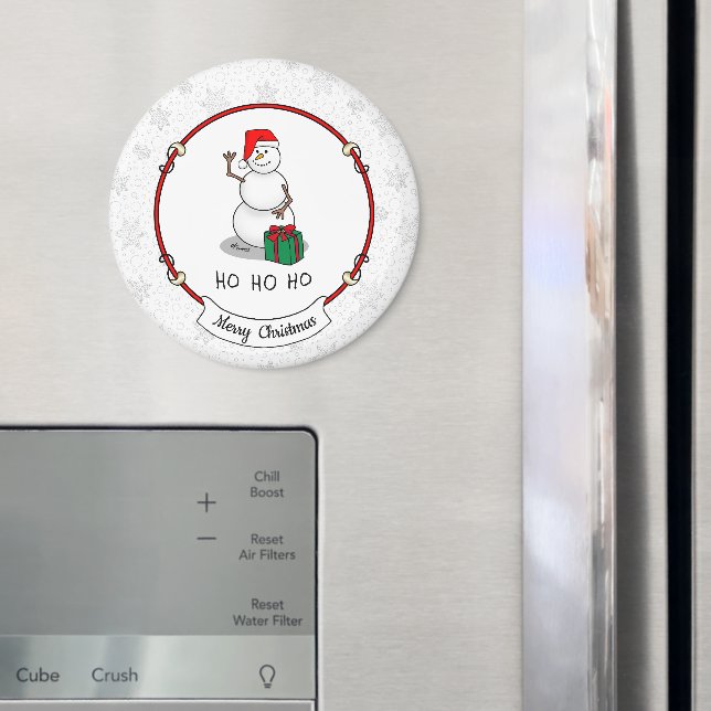 Ho Ho Ho Frohe Weihnachten Weihnachtsmann Niedlich Magnet (In Situ (Kühlschrank))