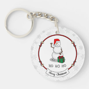 Ho Ho Ho Frohe Weihnachten Weihnachtsmann Niedlich Schlüsselanhänger