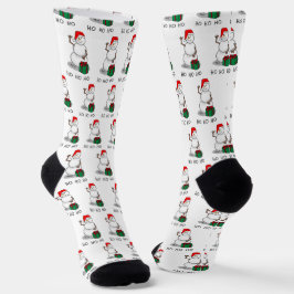 Ho Ho Ho Frohe Weihnachten Weihnachtsmann Niedlich Socken