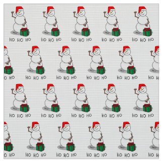Ho Ho Ho Frohe Weihnachten Weihnachtsmann Niedlich Stoff