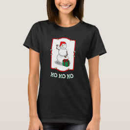 Ho Ho Ho Frohe Weihnachten Weihnachtsmann Niedlich T-Shirt