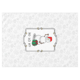 Ho Ho Ho Frohe Weihnachten Weihnachtsmann Niedlich Tischdecke