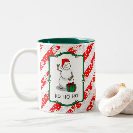 Ho Ho Ho Frohe Weihnachten Weihnachtsmann Niedlich Zweifarbige Tasse