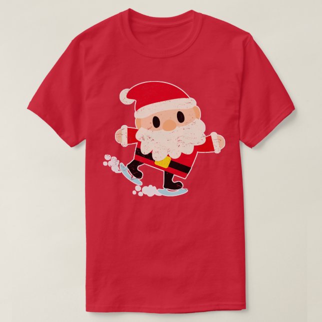 Ho Ho Ho Frohe Weihnachtsbart und Costu Weihnachts T-Shirt (Design vorne)