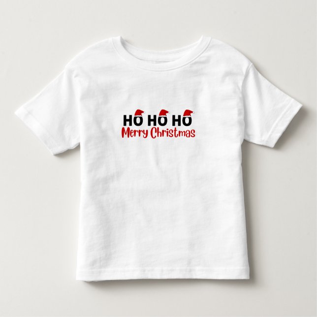 ho ho ho fröhliche Weihnachten T - Shirt (Vorderseite)