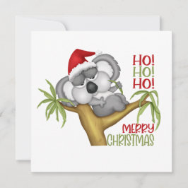 Ho Ho Ho Frory Christmas Koala Feiertagskarte