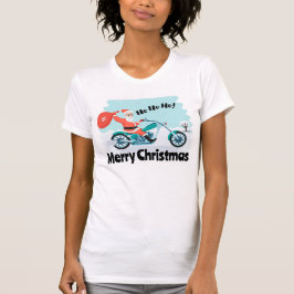 Ho Ho Ho Frory Christmas Santa Biker T-Shirt