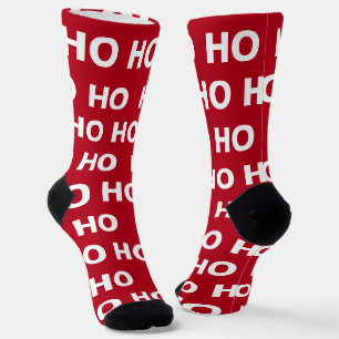 Ho Ho Ho Fun Weihnachten Roter Weihnachtsmann Mens Socken