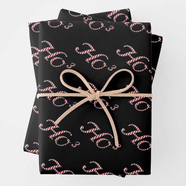 Ho Ho Ho Funny Christmas Geschenkpapier Set (Beispiel)