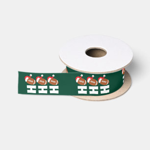 Ho Ho Ho Fußball Lustiger Weihnachtszeit Humor Satinband
