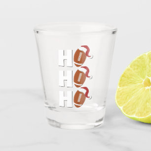 Ho Ho Ho Fußball Lustiger Weihnachtszeit Humor Schnapsglas