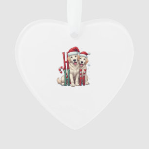 Ho Ho Ho Great Pyrenees Hundeliebhaber Weihnachten Ornament