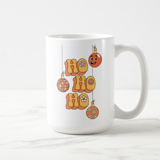 Ho Ho Ho - Groovy Christmas Cheer Kaffeetasse (Rechts)
