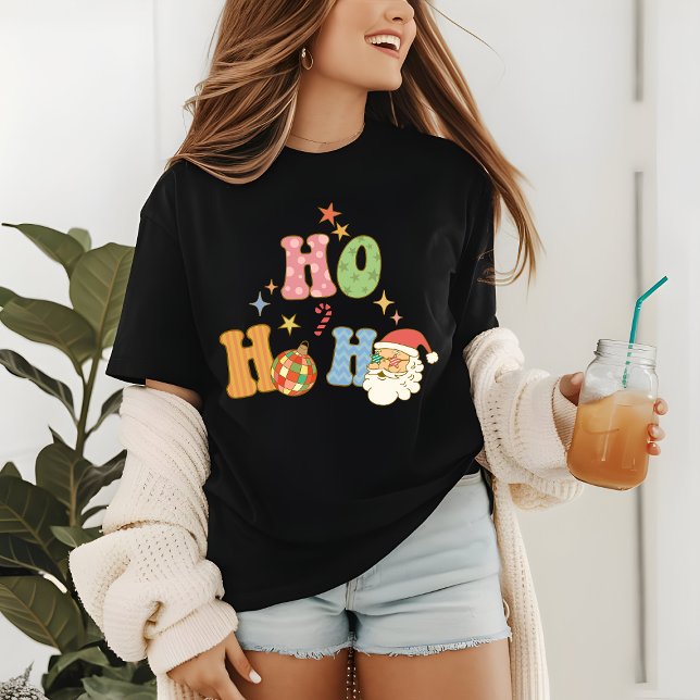 Ho Ho Ho Groovy Frohe Weihnachten Tri-Blend Shirt (Von Creator hochgeladen)