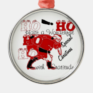HO HO HO haben ein wunderbares Weihnachten mit Dan Ornament Aus Metall