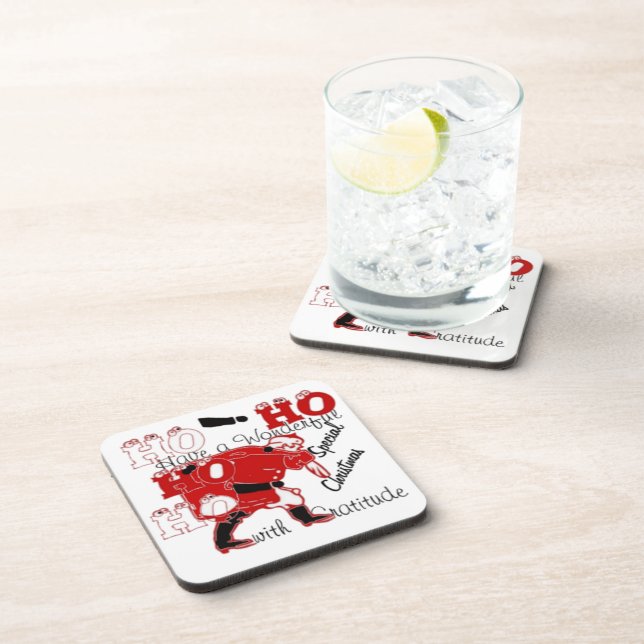 HO HO HO haben ein wunderbares Weihnachten mit Dan Untersetzer (Rechte Seite)