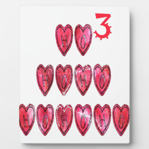 Ho Ho Ho Herz Sammlung. Fotoplatte