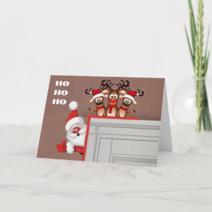 **HO HO HO HO UND KLEINE CHRISTMAS FÜR SIE** KARTE