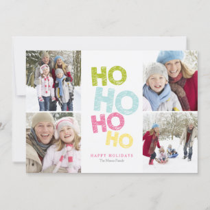 Ho Ho Ho Ho White Feiertagskarte
