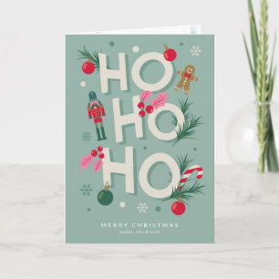 Ho Ho Ho Holiday Cheer Feiertagskarte