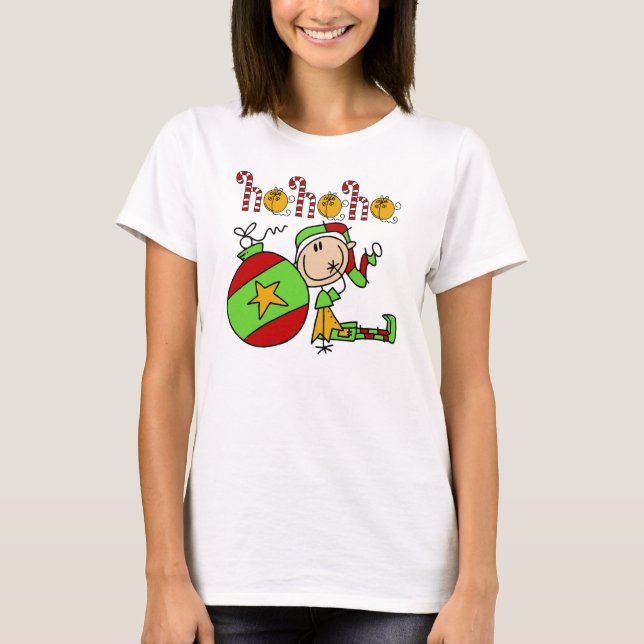Ho Ho Ho Holiday Elf T-Shirt (Vorderseite)