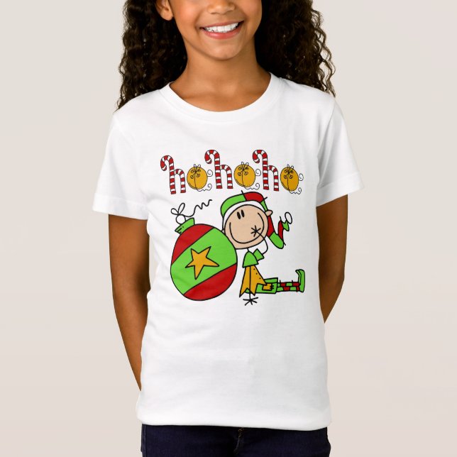 Ho Ho Ho Holiday Elf T-Shirt (Vorderseite)