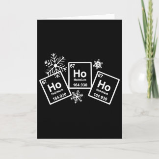 Ho Ho Ho Holmium Chemie Element 67 des Periodensys Karte