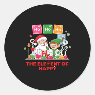 Ho Ho Ho Holmium Chemie Element 67 Meme von Peri Runder Aufkleber