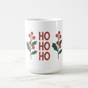 "Ho Ho Ho: Jolly Vibes die ganze Jahreszeit verbre Kaffeetasse