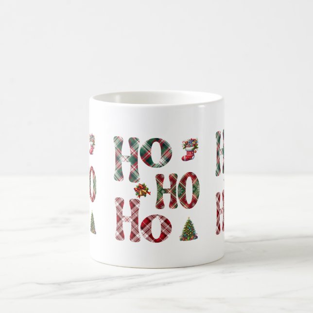 Ho Ho Ho Karo-Weihnachten  Kaffeetasse (Mittel)
