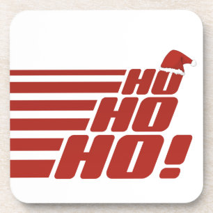 Ho Ho Ho kundenspezifische WeihnachtsUntersetzer Untersetzer