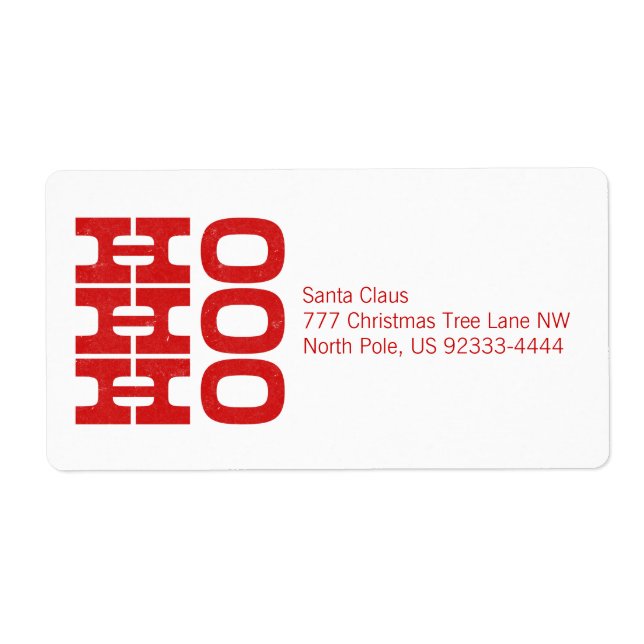 Ho Ho Ho (Letterpress style) (Vorne)