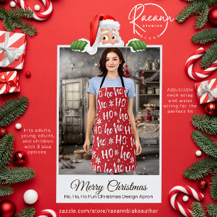Ho, Ho, Ho Lustiges Weihnachtsdesign-Schürze Schürze