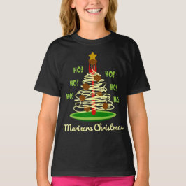 Ho! Ho! Ho! Marinara Christmas Pasta Tree T-Shirt