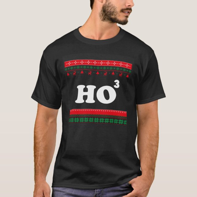 Ho Ho Ho Mathe Chistmas Ugly Christmas Jumper T-Shirt (Vorderseite)