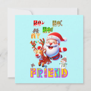 Ho Ho Ho Mein Lieber Freund Dankeskarte