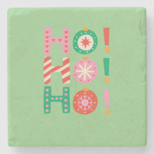 HO HO HO MERRY CHRISTMAS SEASONAL GIFT STEINUNTERSETZER
