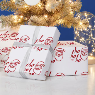 Ho Ho Ho Modern Minimalistisch Geschenkpapier