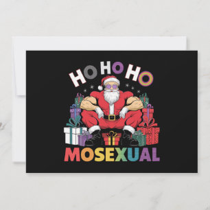 Ho Ho Ho Mosexuell Gay Santa LGBT Gay Pride Weihna Einladung