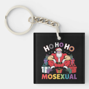 Ho Ho Ho Mosexuell Gay Santa LGBT Gay Pride Xmas Schlüsselanhänger