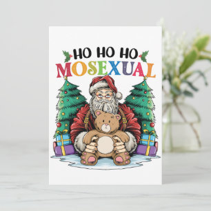 Ho Ho Ho Mosexuell Gay Santa LGBTQ Gay Weihnachten Einladung