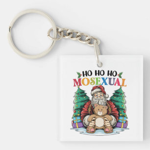 Ho Ho Ho Mosexuell Gay Santa LGBTQ Gay Weihnachten Schlüsselanhänger