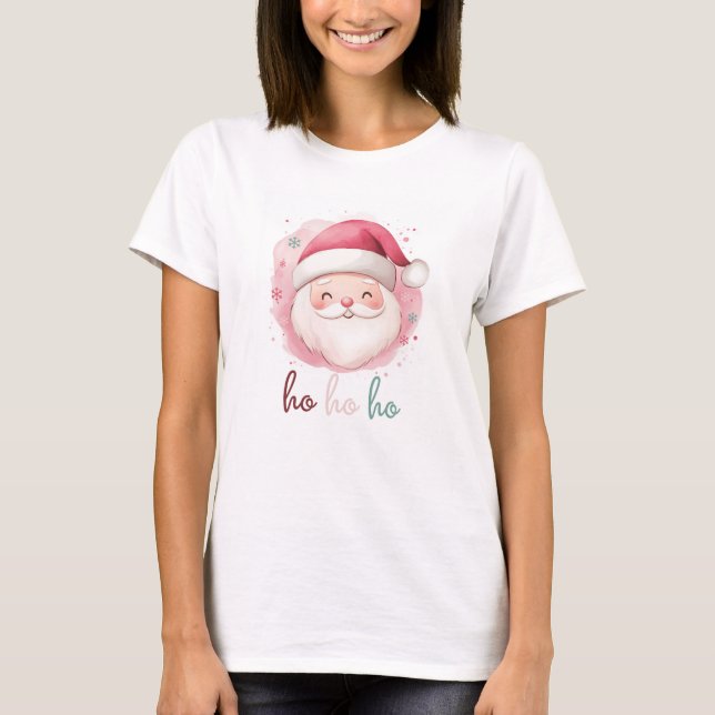 Ho Ho Ho Niedlich Santa Shirt (Vorderseite)