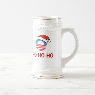 Ho Ho Ho Obama Stein Bierglas