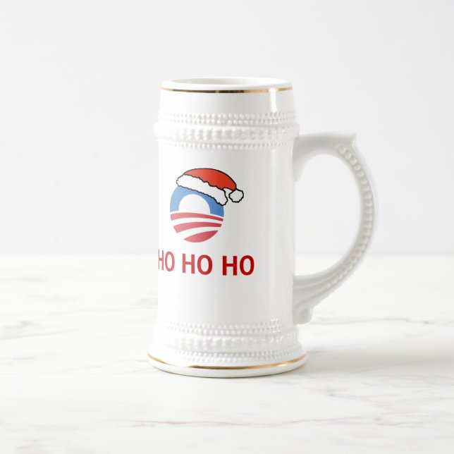 Ho Ho Ho Obama Stein Bierglas (Rechts)